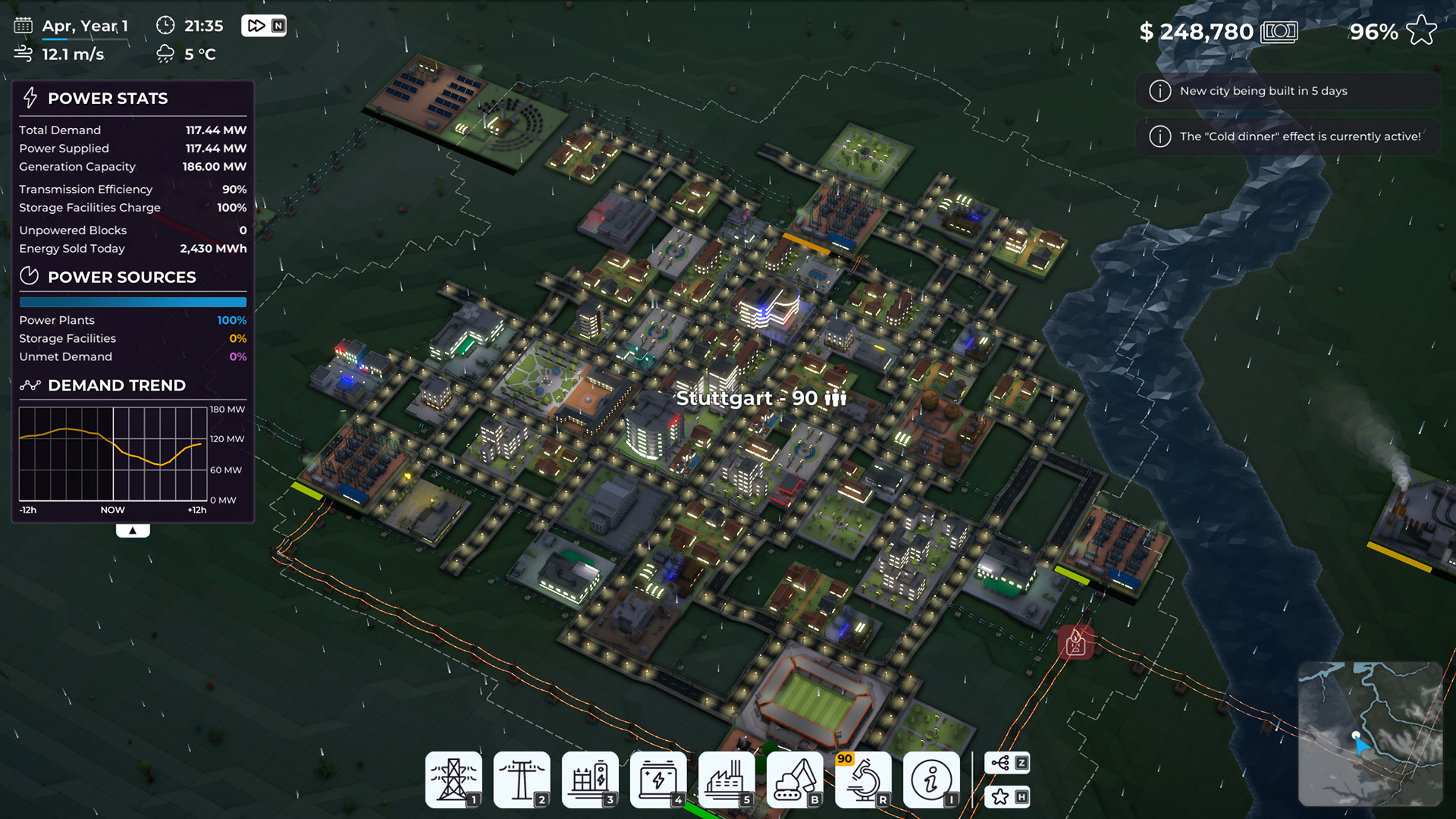 Power game. Power Grid maneuver. Power Grid Recovery Operations. Power screenshot.